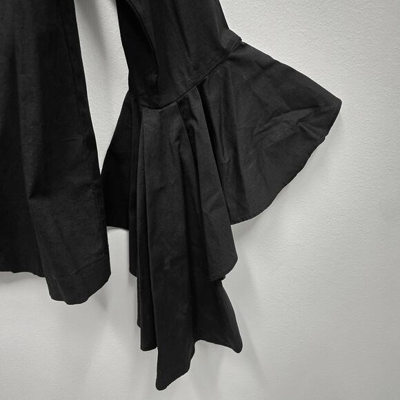 1. STATE Black Off the Shoulder Bell Sleeve Blouse Size M Flowy Boho Chic - Picture 4 of 7